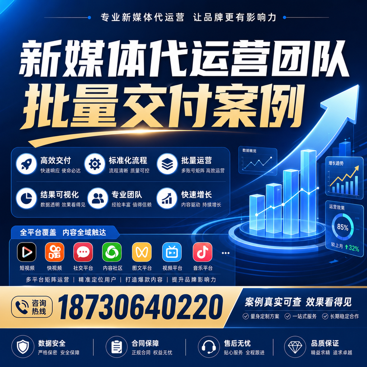 张家界代运营公司多客户账号批量高效交付案例